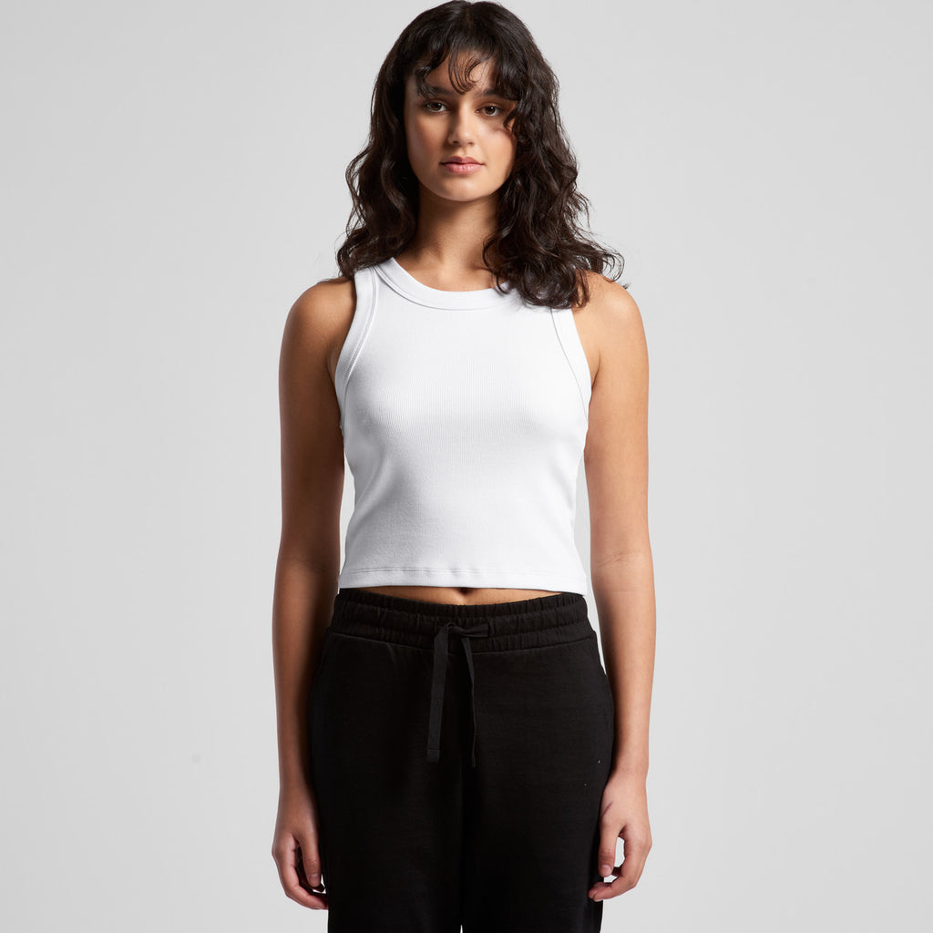 Wo's Organic Rib Crop Tank | 4064G - MAIN