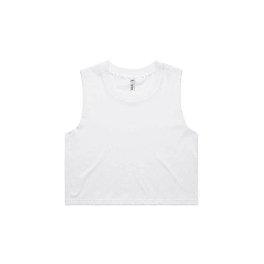 Wo's Crop Tank - WHITE