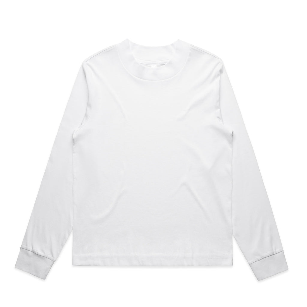 Wo's Mock L/S Tee - WHITE