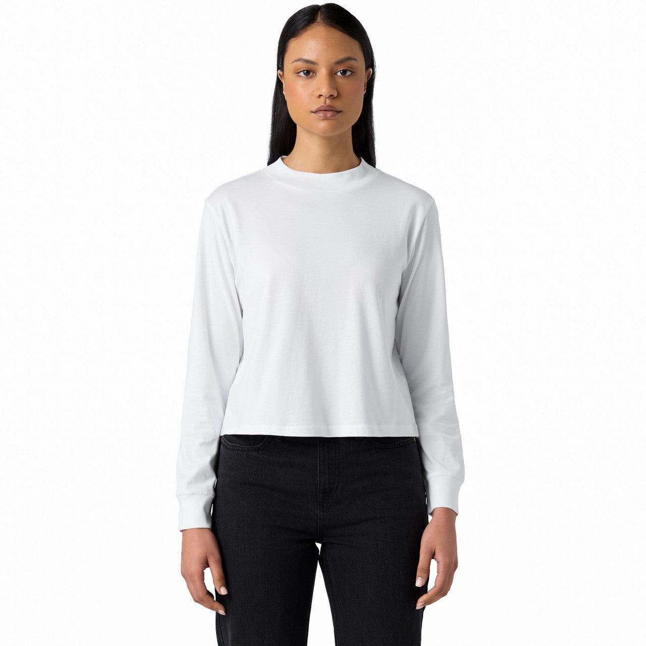 Wo's Mock L/S Tee - FRONT