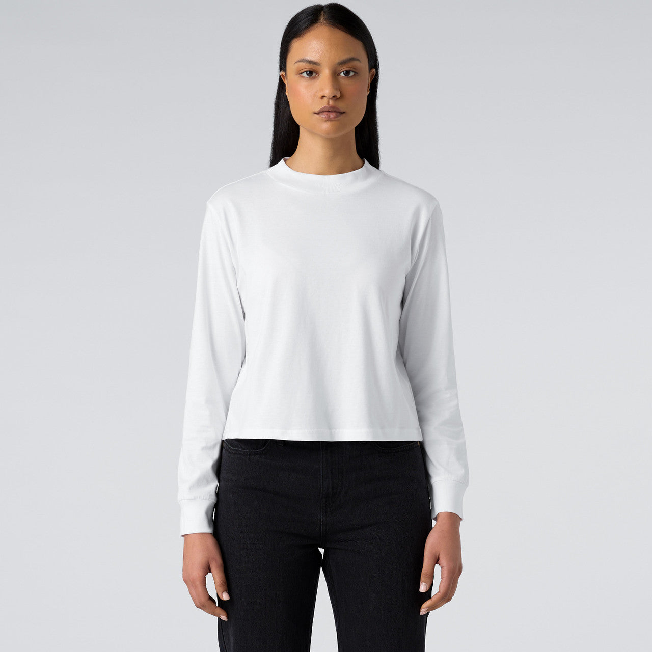 Wo's Mock L/S Tee - MAIN