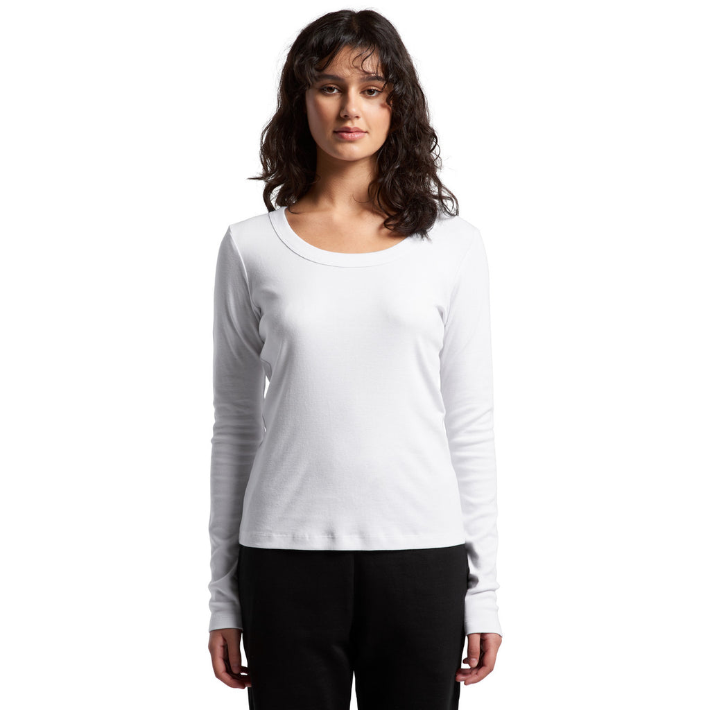 Wo's Organic Baby Rib L/S Tee - FRONT