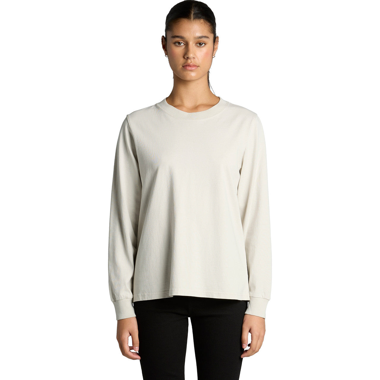 Wo's Heavy Faded L/S Tee - FRONT