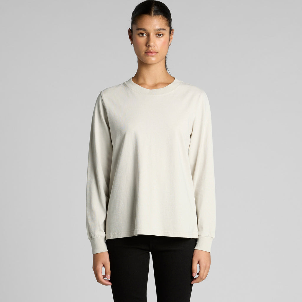Wo's Heavy Faded L/S Tee - MAIN