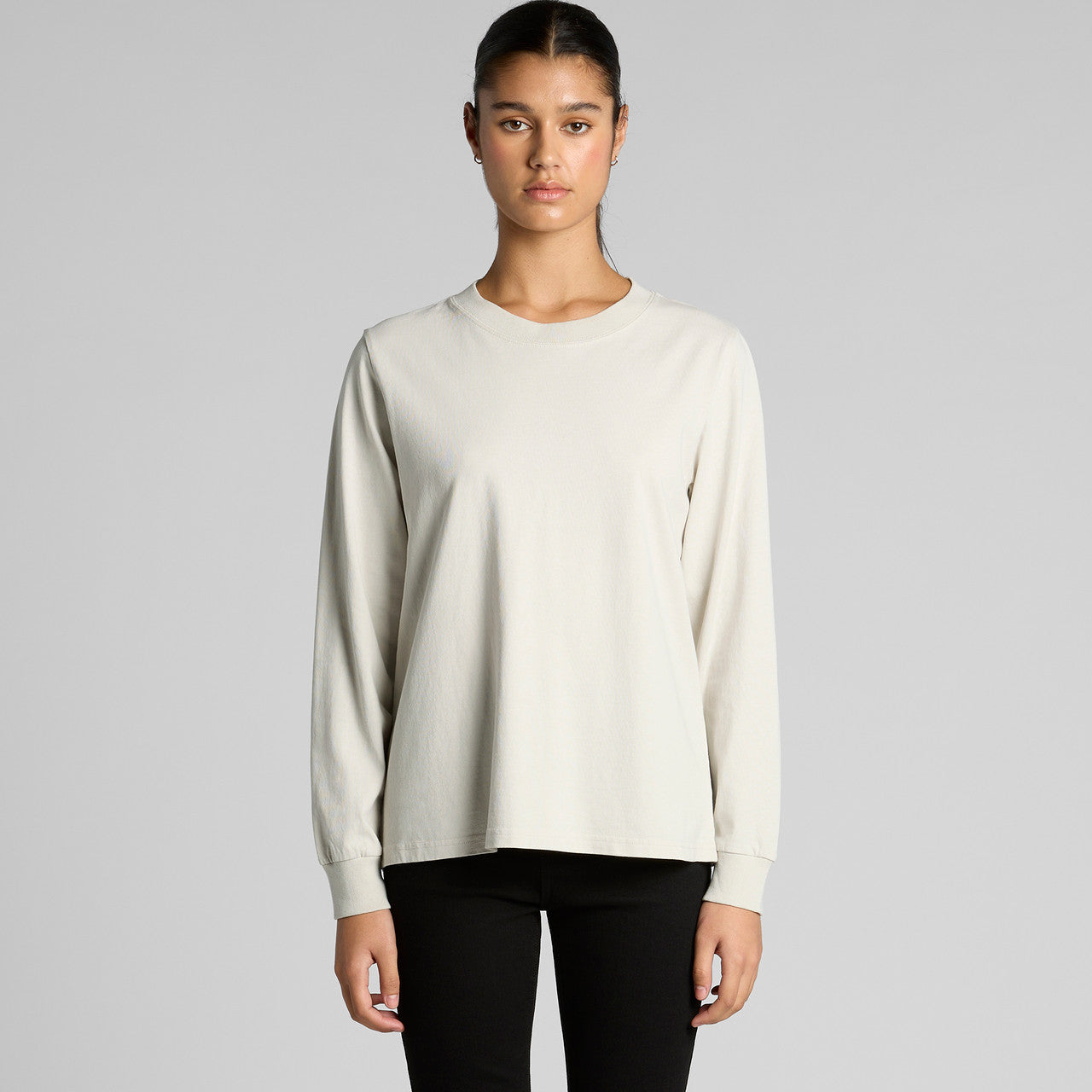 Wo's Heavy Faded L/S Tee - MAIN