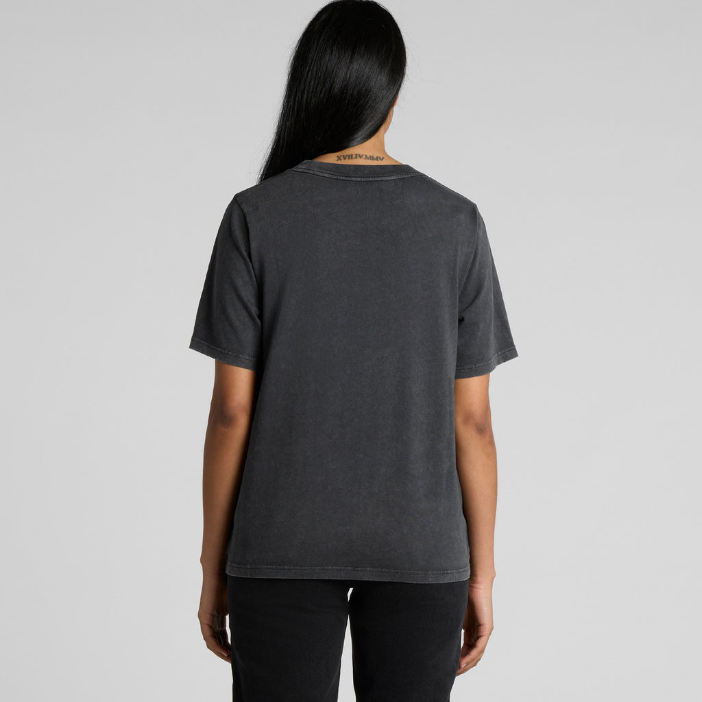 Wo's Stone Wash Heavy Tee - BACK