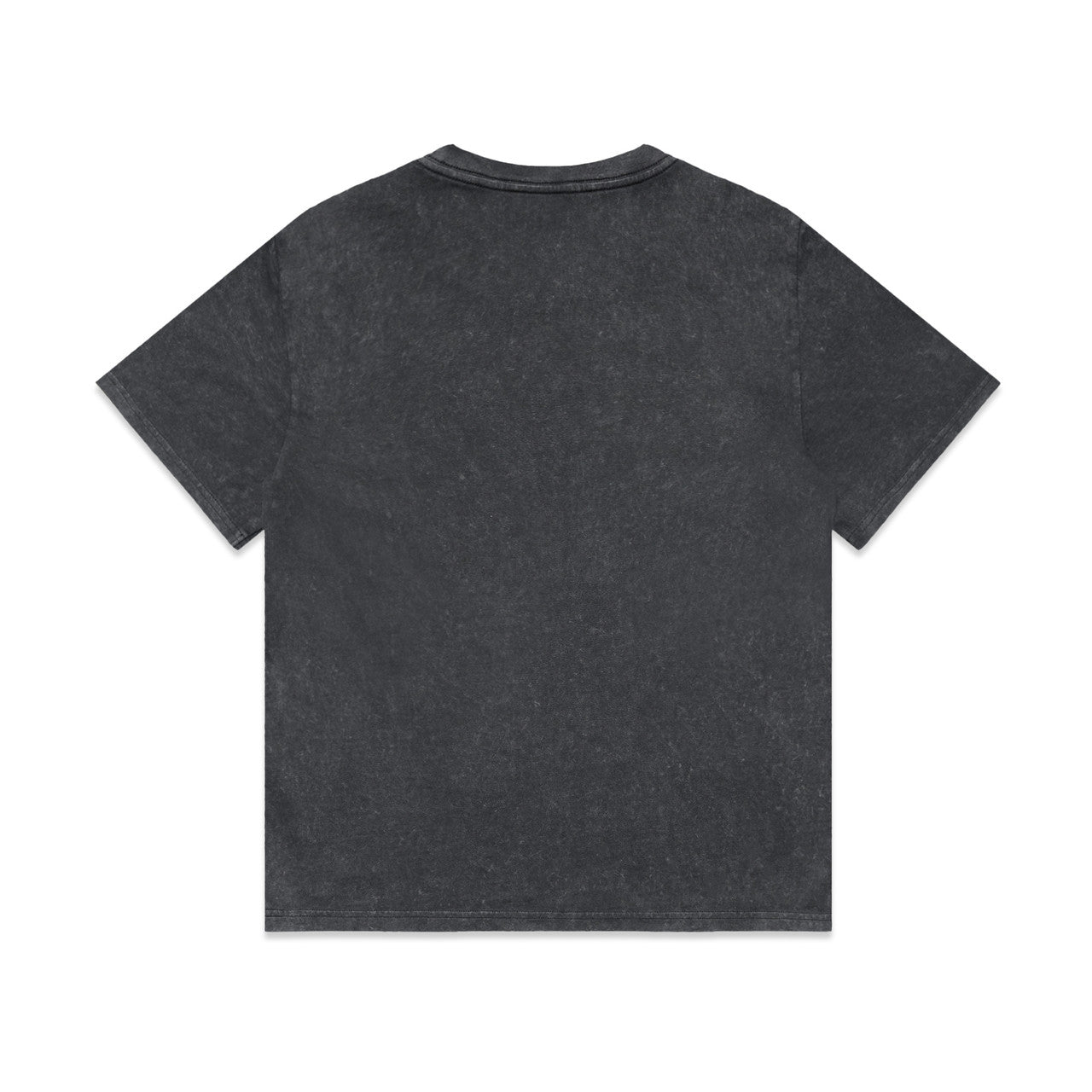 Wo's Stone Wash Heavy Tee - BLACK STONE - BACK