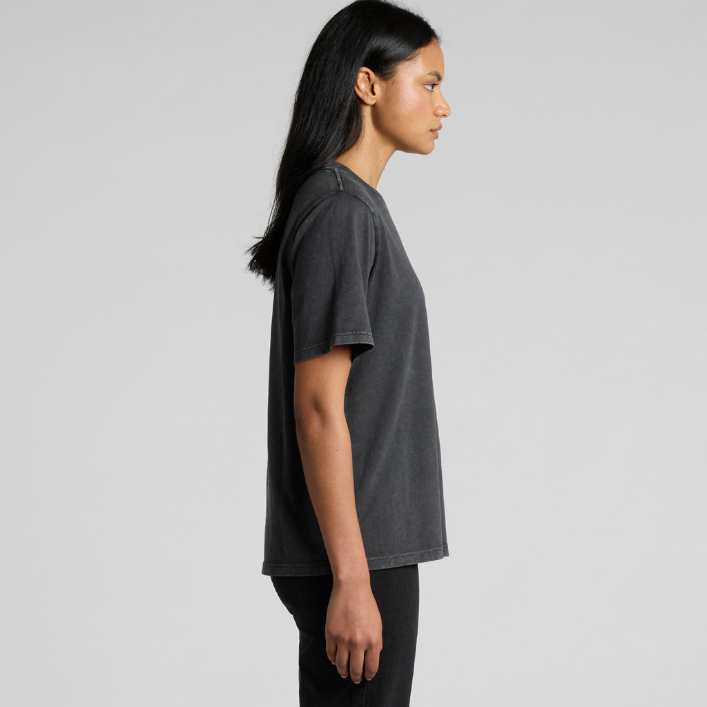 Wo's Stone Wash Heavy Tee - SIDE