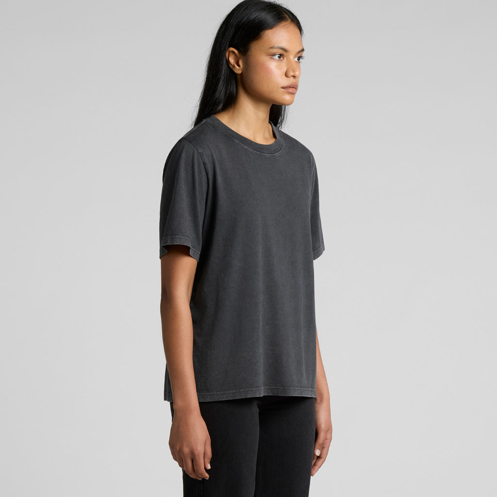 Wo's Stone Wash Heavy Tee - TURN
