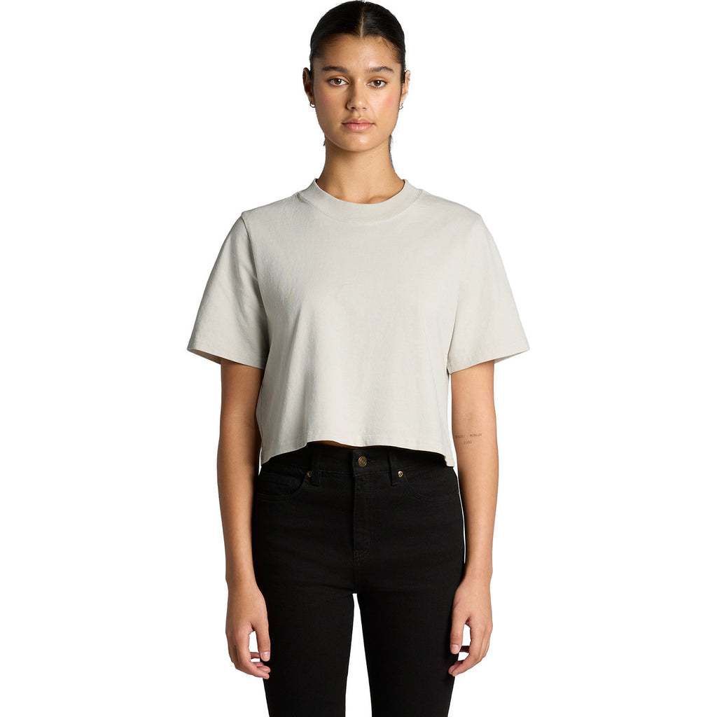 Wo's Heavy Faded Crop Tee - FRONT