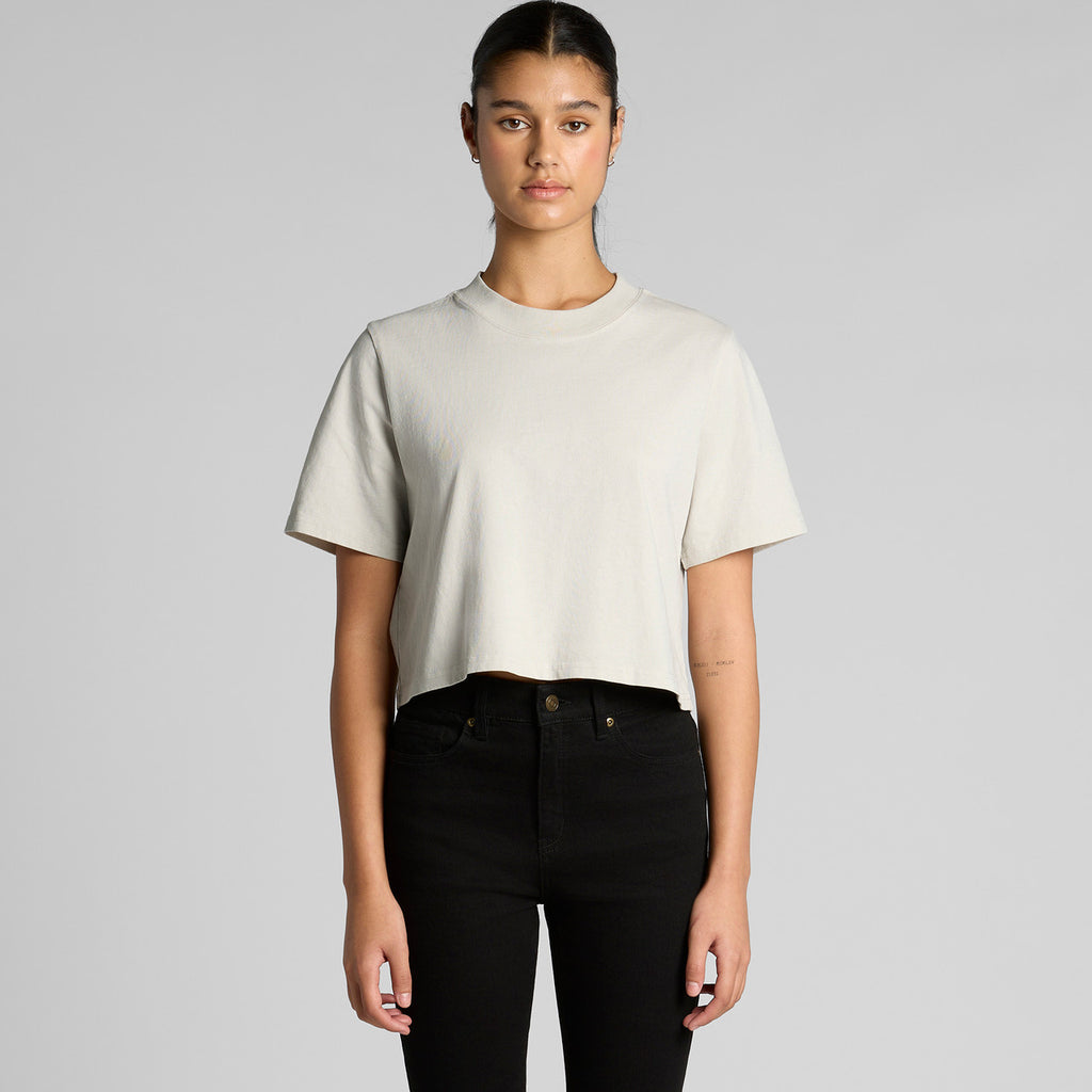 Wo's Heavy Faded Crop Tee - MAIN