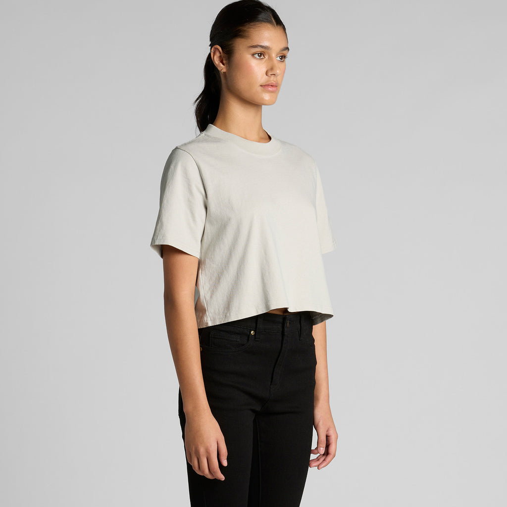 Wo's Heavy Faded Crop Tee - TURN
