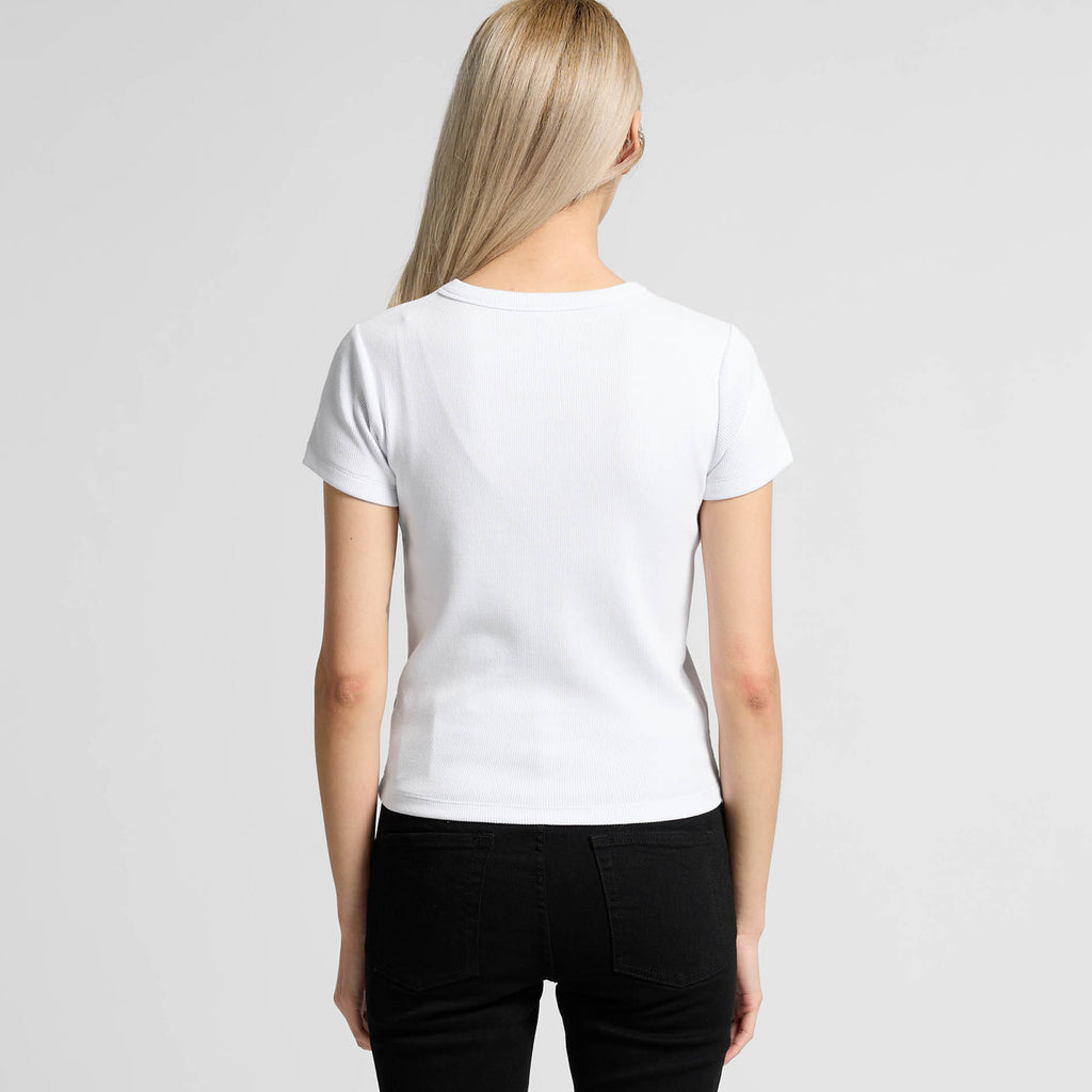 Wo's Organic Rib Tee | 4092G - BACK