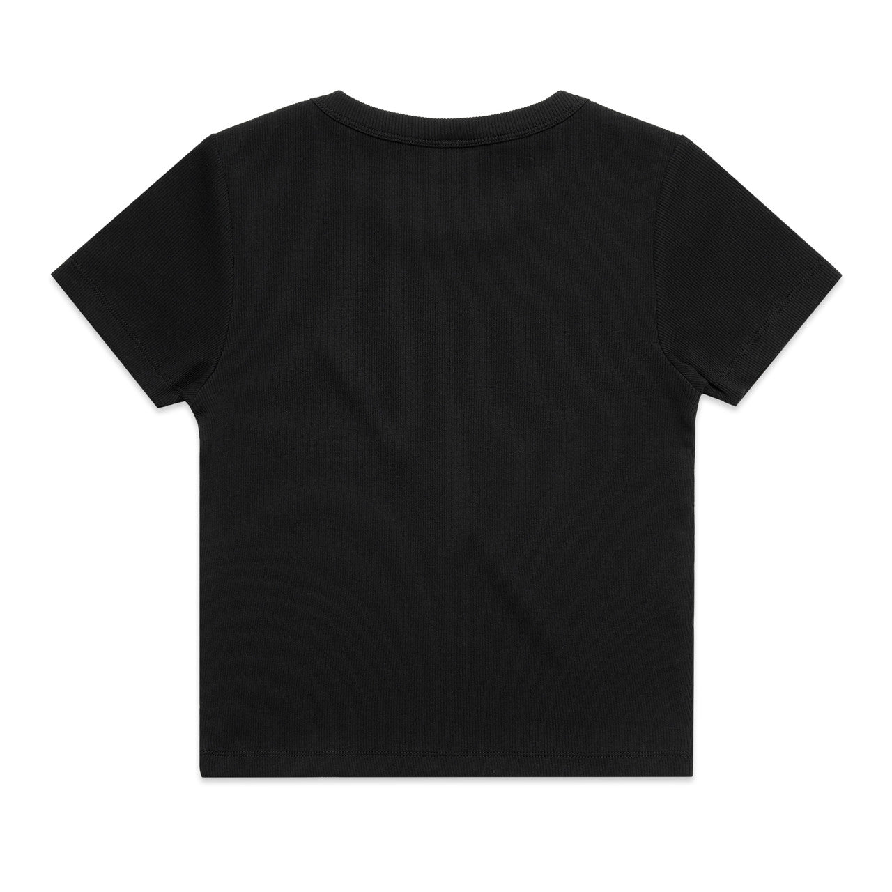 Wo's Organic Rib Tee | 4092G - BLACK - BACK