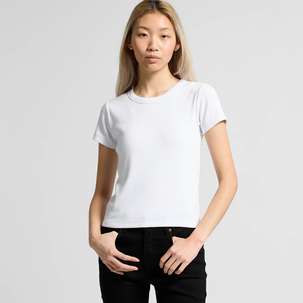 Wo's Organic Rib Tee | 4092G - BACK