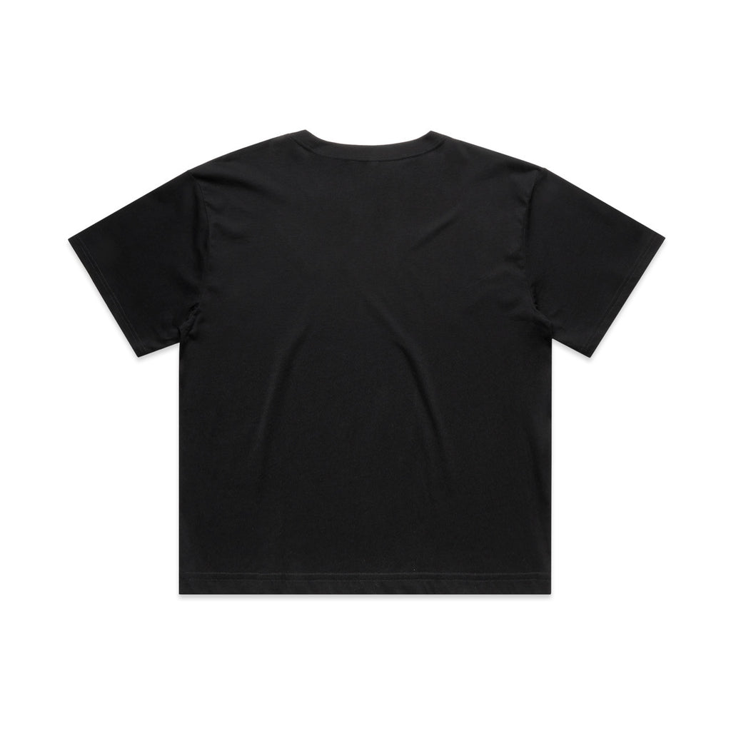 Wo's Martina Crop Tee - BLACK - BACK