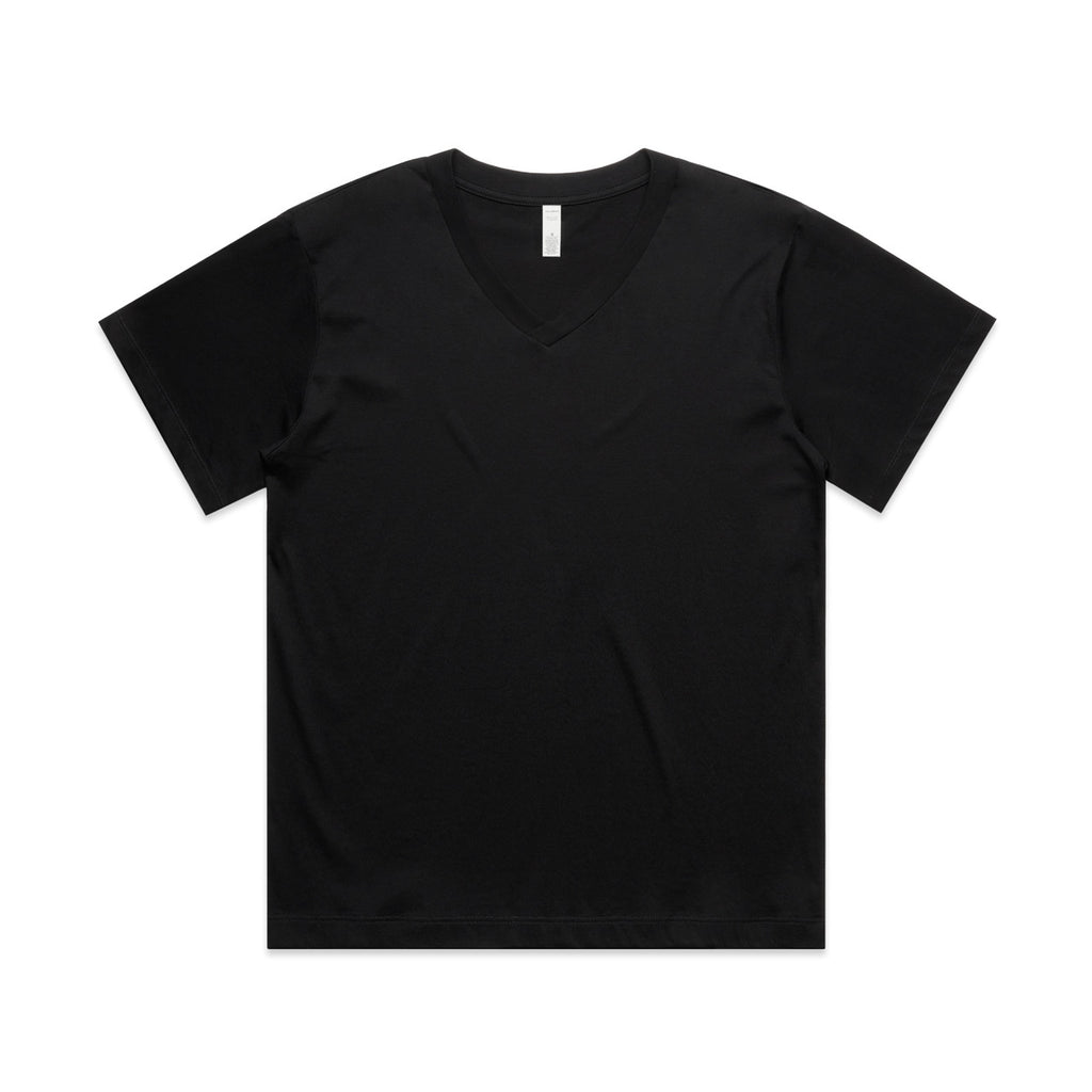 Wo's Martina V Neck Tee - BLACK
