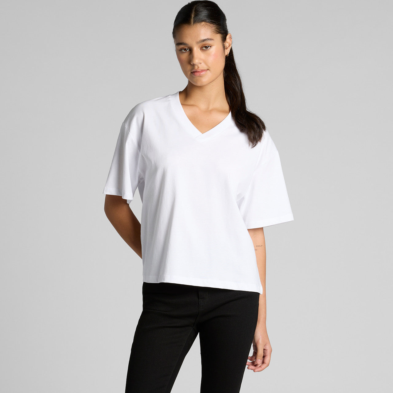 Wo's Martina V Neck Tee - BACK
