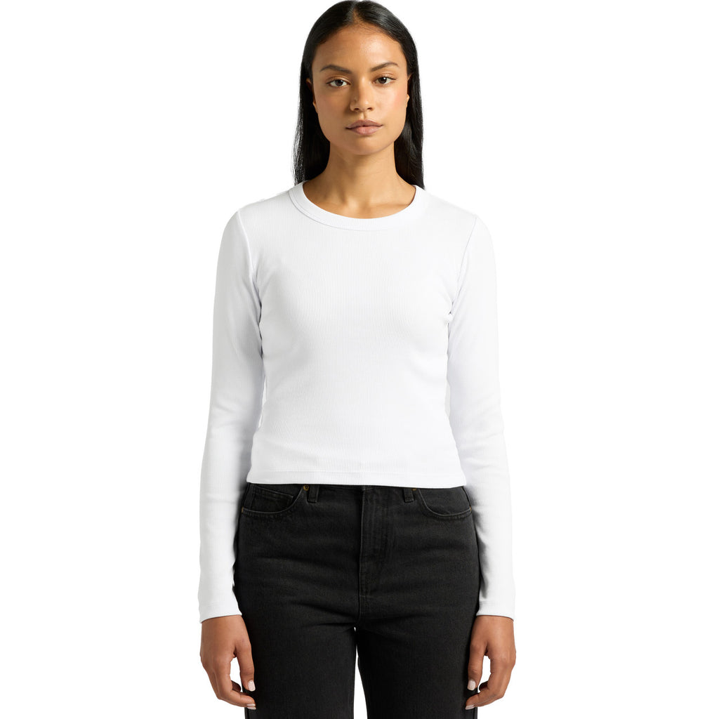 Wo's Organic Rib L/S Tee - FRONT