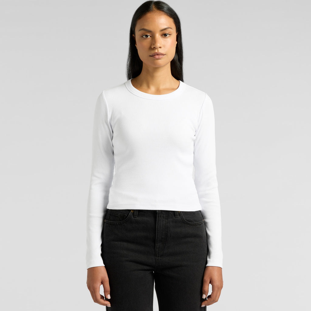 Wo's Organic Rib L/S Tee - MAIN
