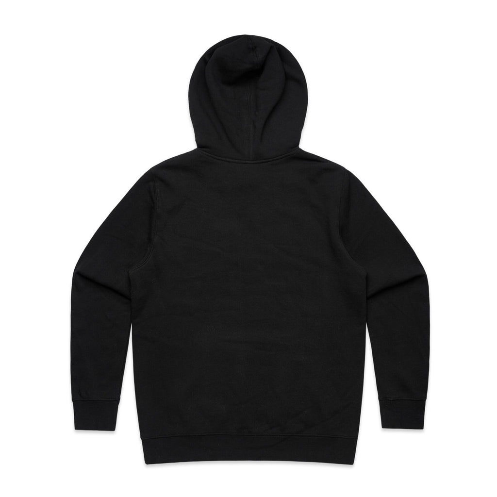 Wo's Stencil Hood - BLACK - BACK