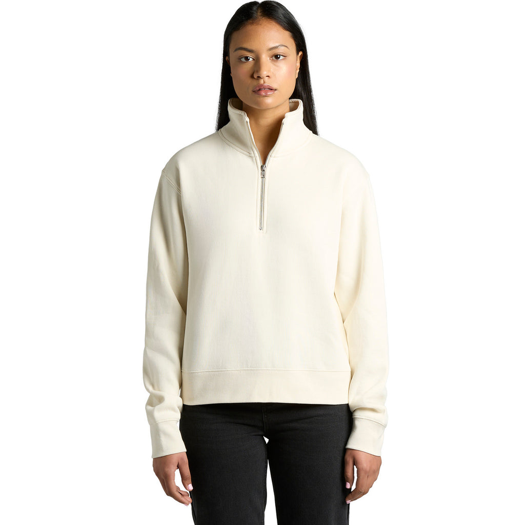 Wo's Stencil Half Zip Crew - FRONT