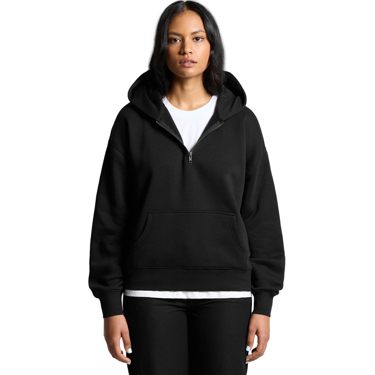 Wo's Relax Half Zip Hood - FRONT