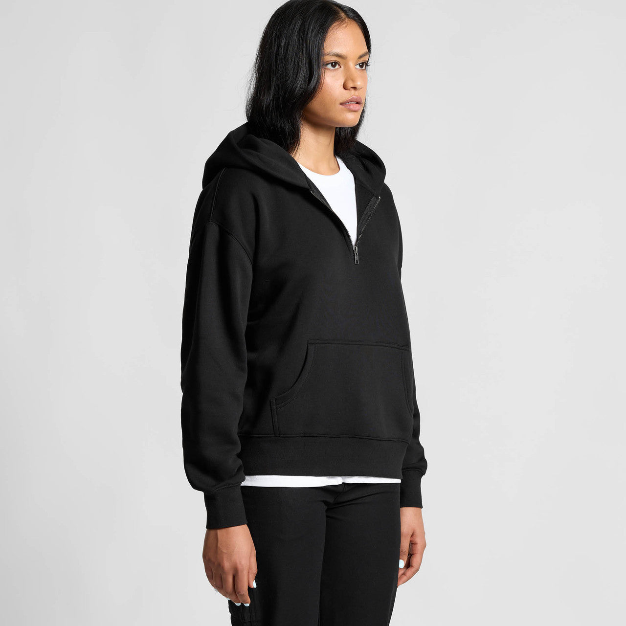 Wo's Relax Half Zip Hood - TURN