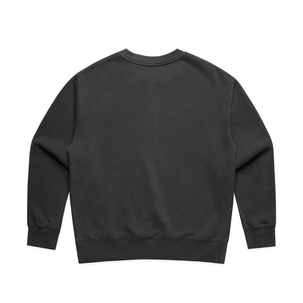 Wo's Relax Faded Crew - FADED BLACK - BACK