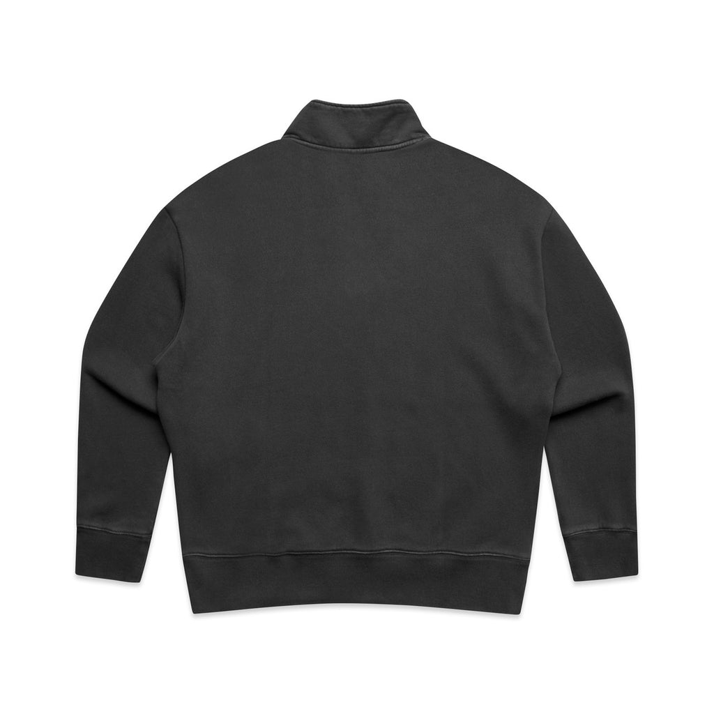 Wo's Relax Faded Half Zip - FADED BLACK - BACK