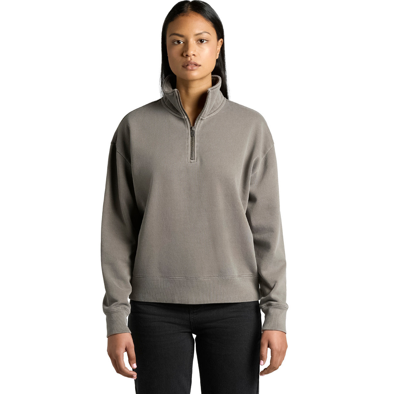 Wo's Relax Faded Half Zip - FRONT