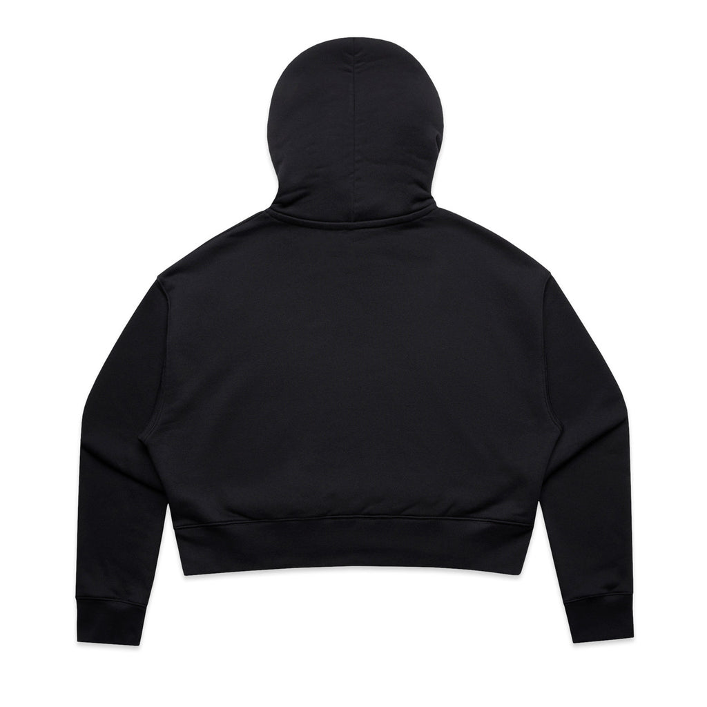 Wo's Relax Crop Hood - BLACK - BACK