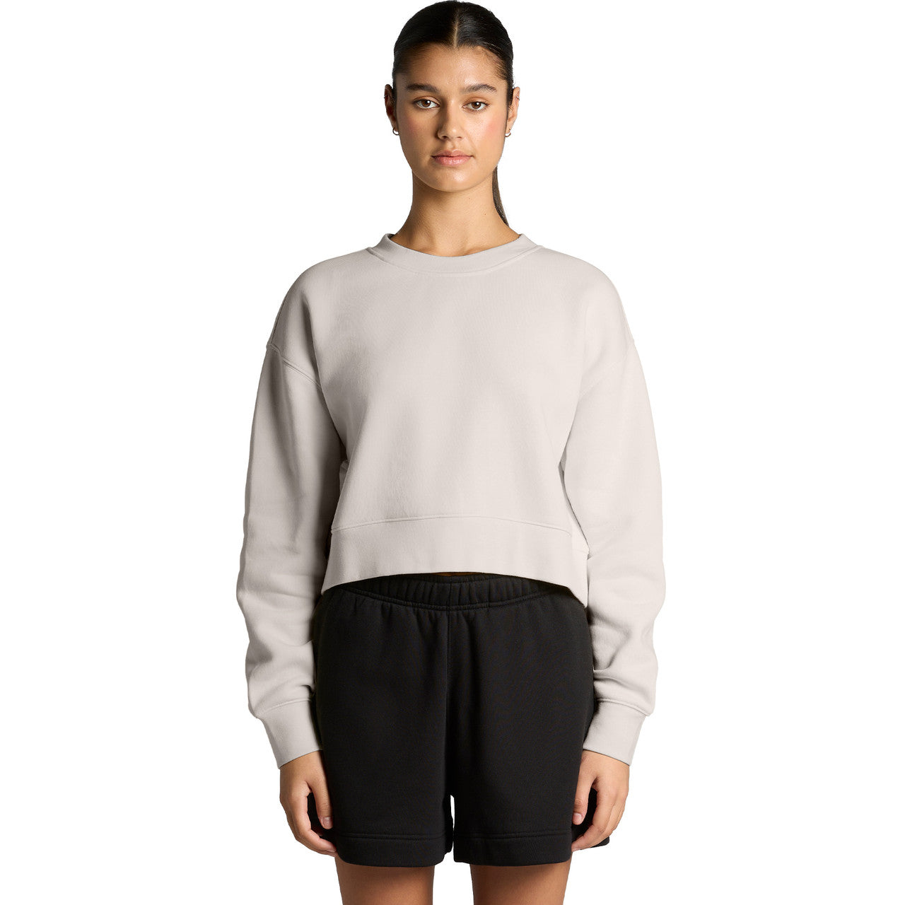 Wo's Relax Crop Crew - FRONT