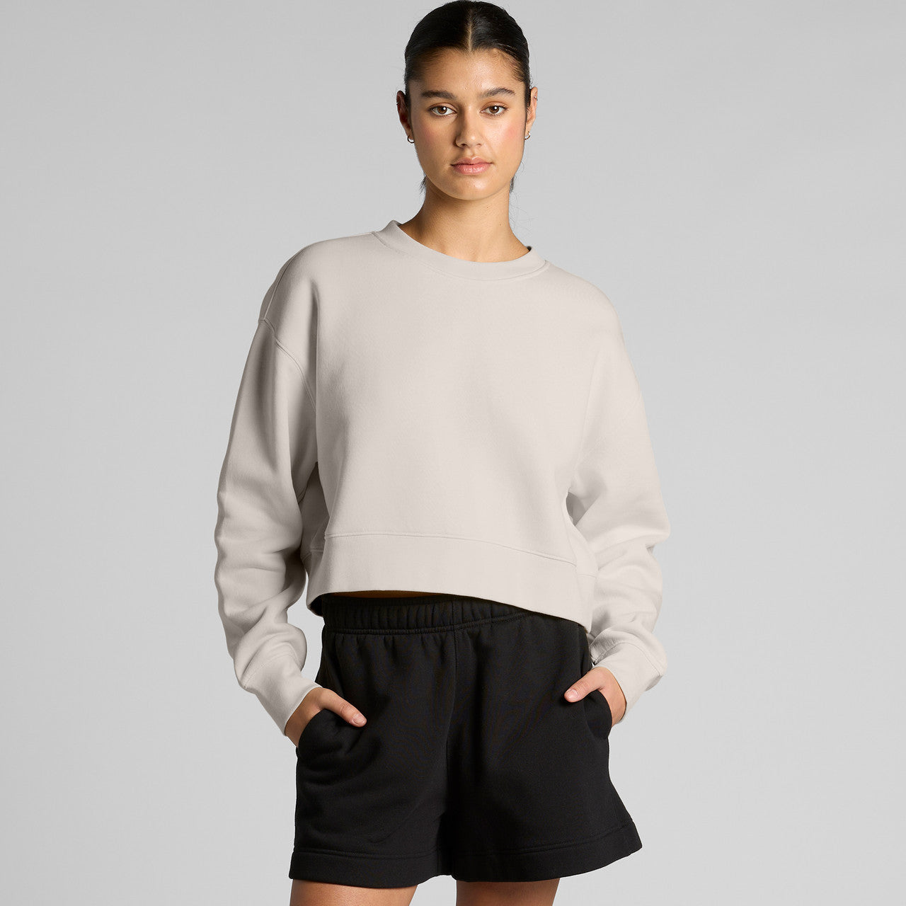 Wo's Relax Crop Crew - BACK