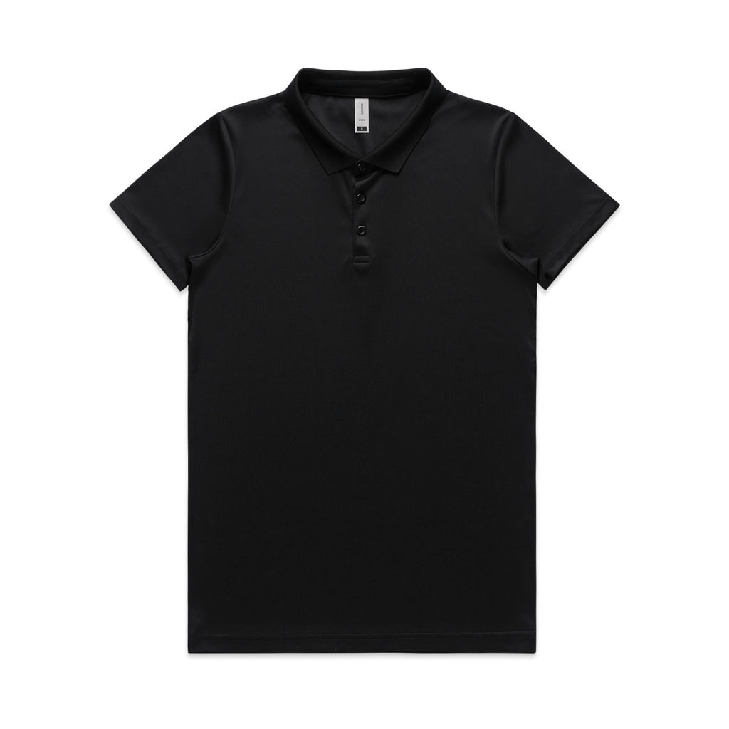 Wo's Active Work Polo - BLACK