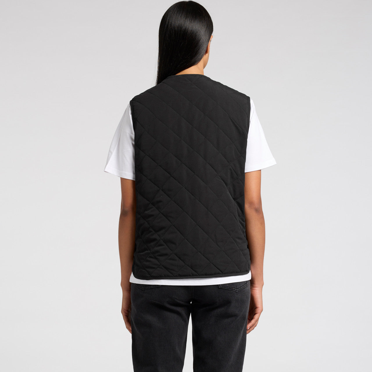 Wo's Quilted Vest - BACK
