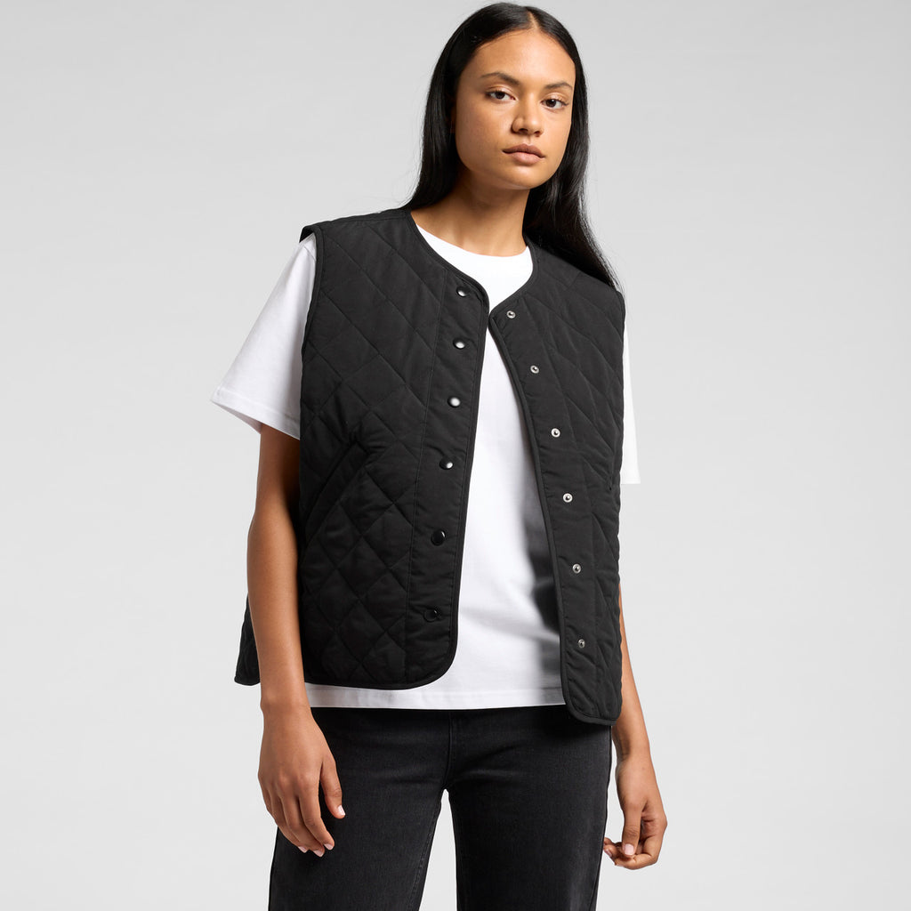 Wo's Quilted Vest - BACK