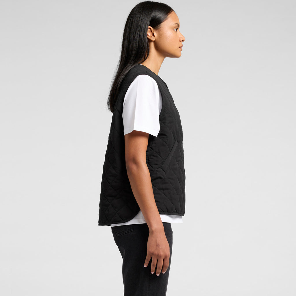 Wo's Quilted Vest - SIDE