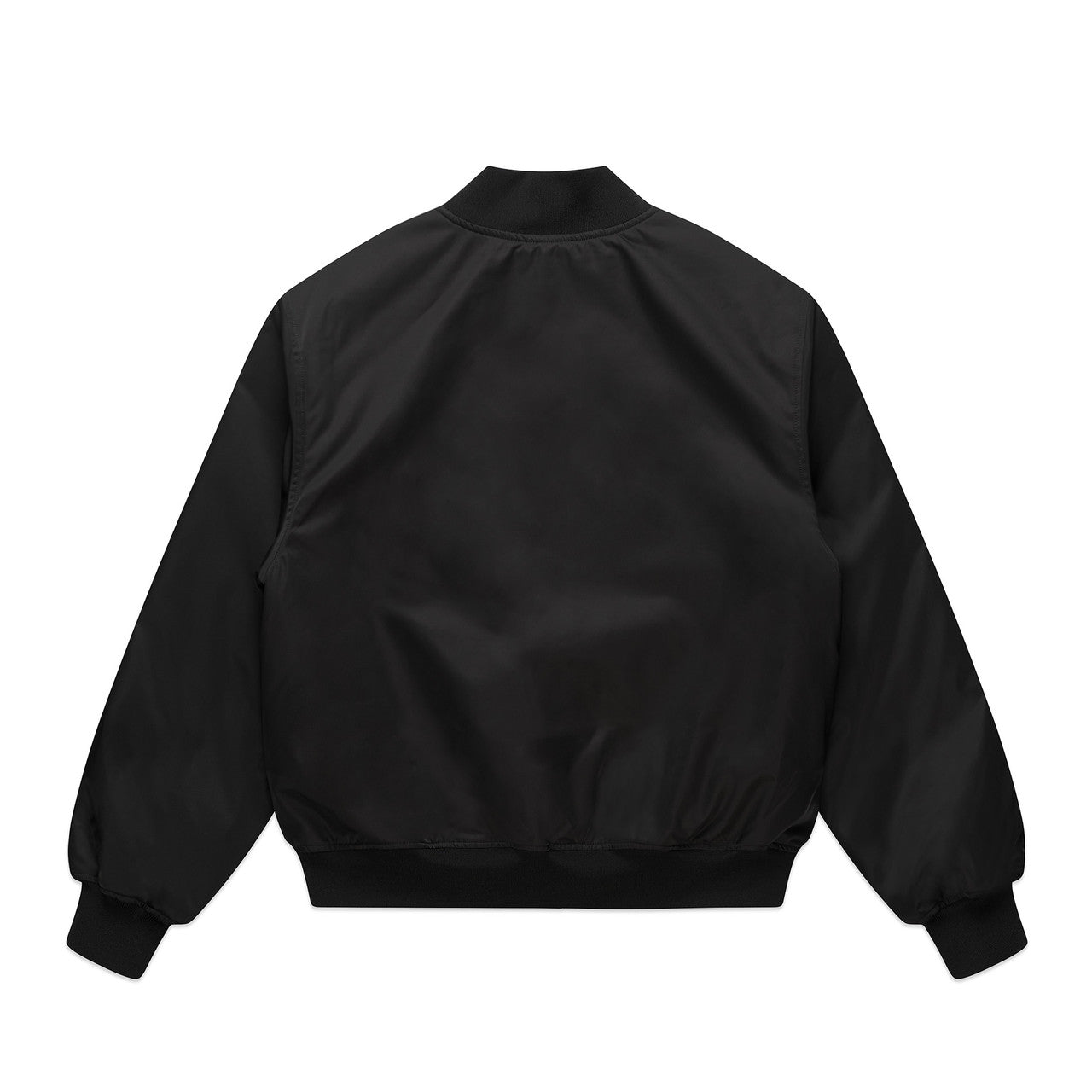 Wo's College Bomber Jacket - BLACK - BACK