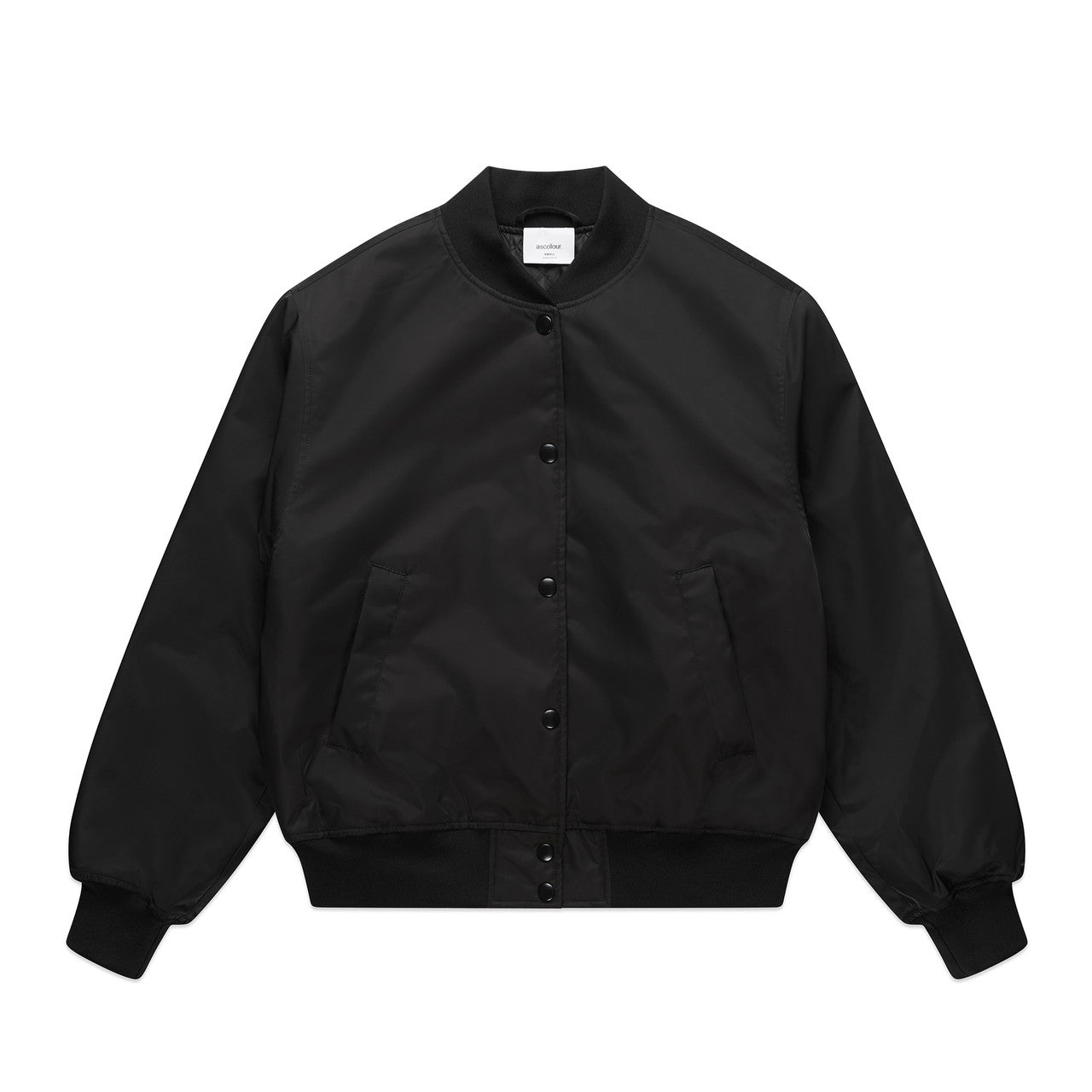 Wo's College Bomber Jacket - BLACK