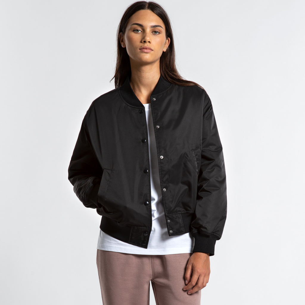 Wo's College Bomber Jacket - BACK