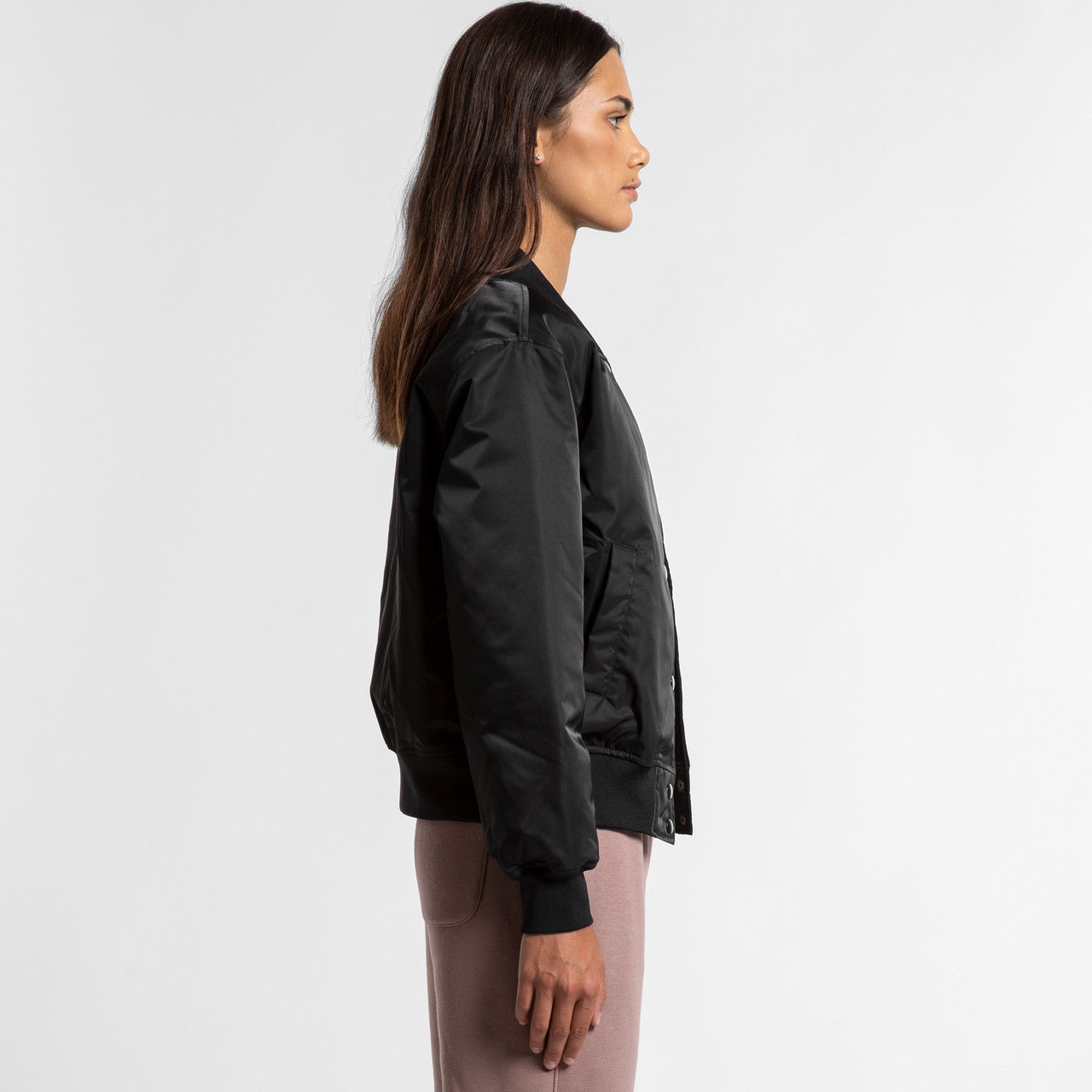 Wo's College Bomber Jacket - SIDE