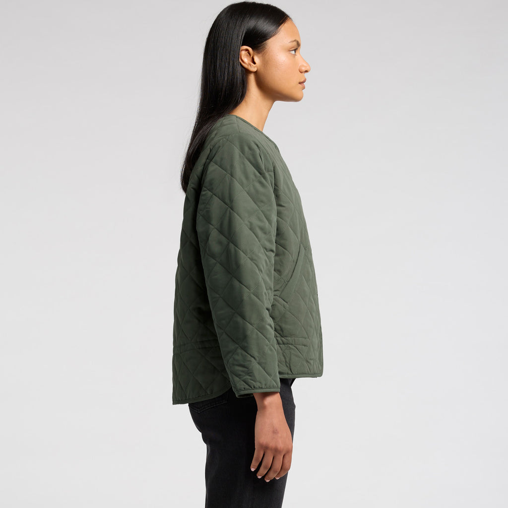 Wo's Quilted Jacket - SIDE