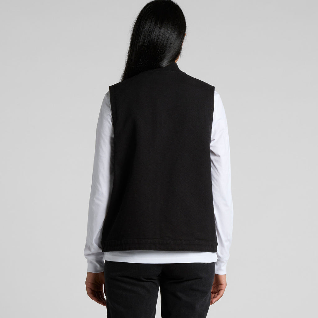Wo's Canvas Heavy Vest - BACK