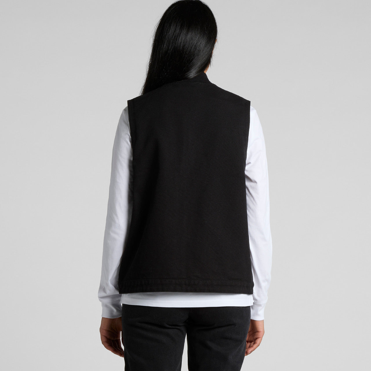 Wo's Canvas Heavy Vest - BACK
