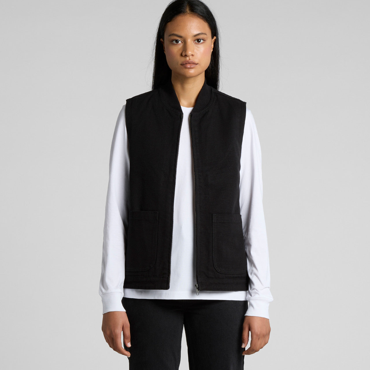 Wo's Canvas Heavy Vest - MAIN