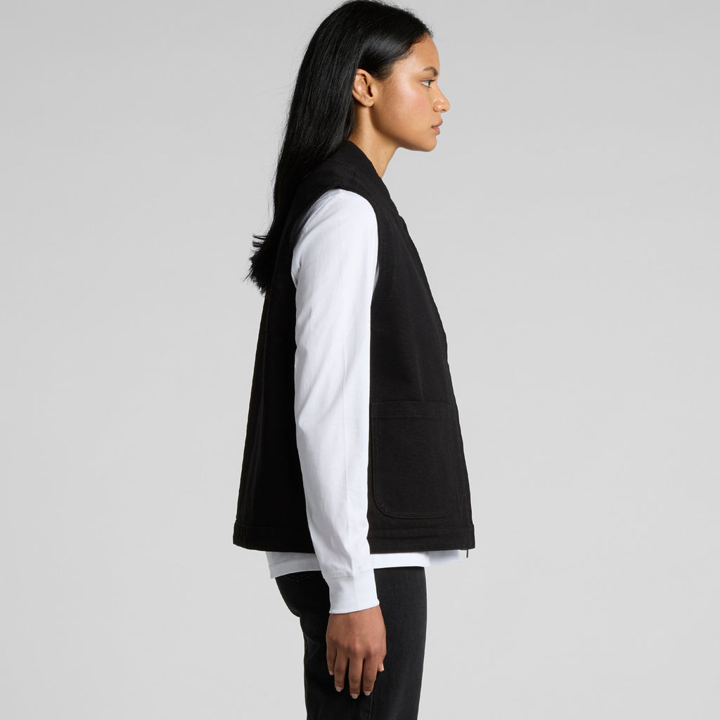 Wo's Canvas Heavy Vest - SIDE