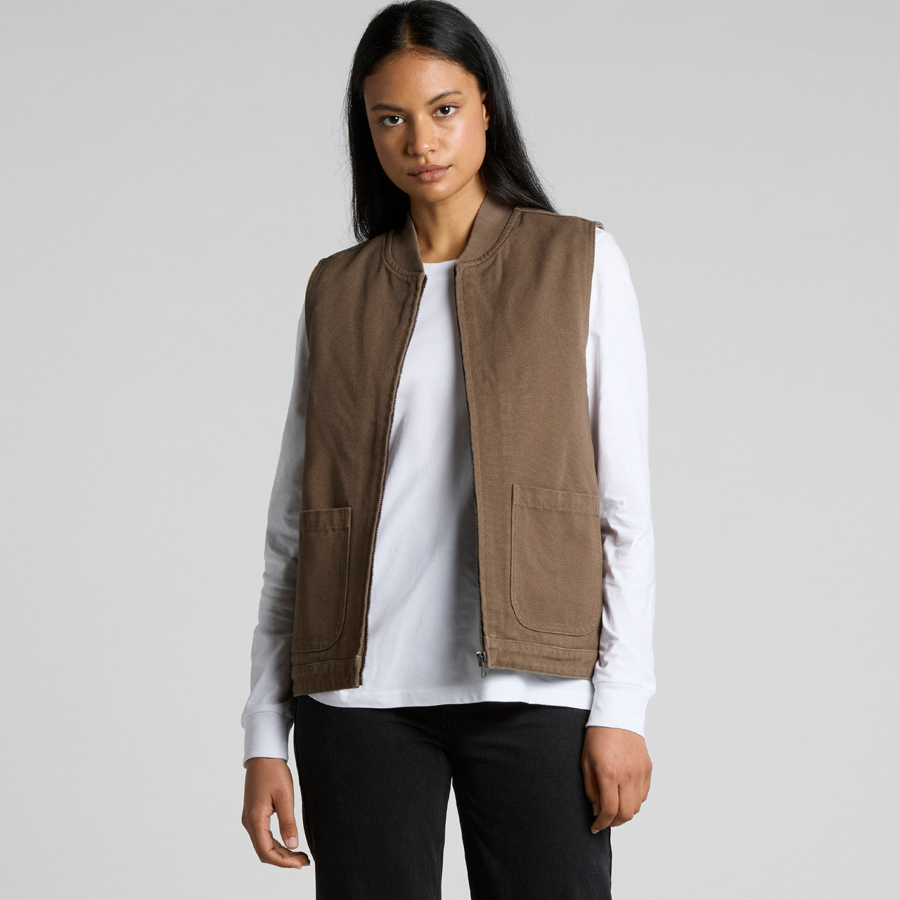 Wo's Canvas Heavy Vest - BACK
