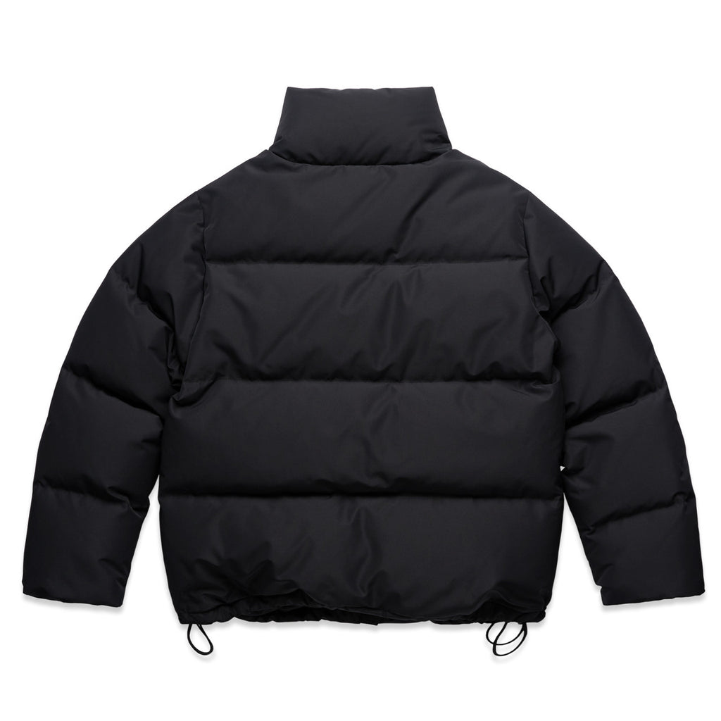 Wo's Puffer Jacket - BLACK - BACK