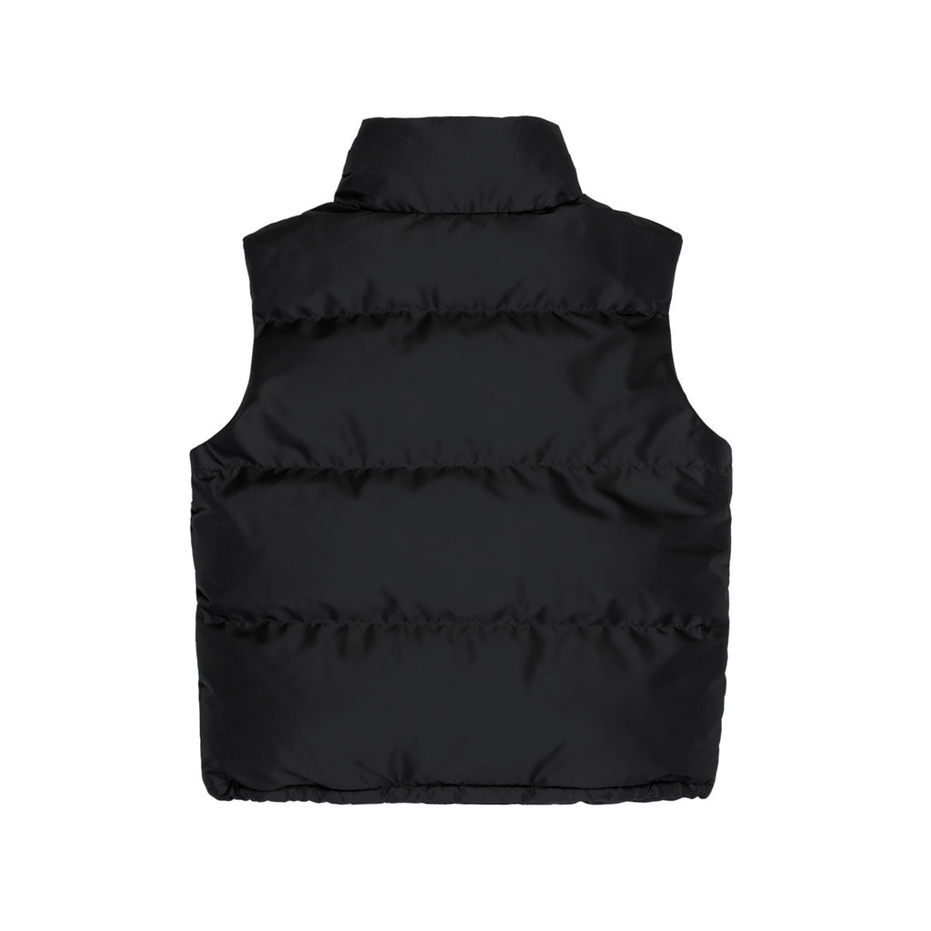 Wo's Puffer Vest - BLACK - BACK